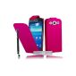 Luxury Case Cover Fuchsia Samsung Galaxy Ace SM-4 and 3 G357FZ + PEN FREE MOVIES !!  (Electronic devices)