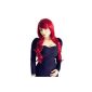 Cosplayland C422 - 70cm long curly dark red theater part (Toy)