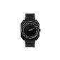 Slow Jo 03 - Swiss unisex Einzeigerarmbanduhr analog 24 hour indication stainless steel bracelet black (clock)