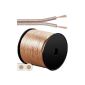 Wentronic LSK 2X4.0 Speaker Cable 100m spool (cross-section 2x 4.0 mm²) transparent (tool)