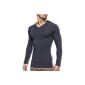WILUSA Men Longsleeve V-Neck T-Shirt Hoodie Sweatshirt (Textiles)