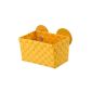 WENKO 20378100 Static-Loc storage basket Fermo Orange - Badkorb, drill without attaching, plastic - polypropylene, 20.5 x 14.5 x 14 cm, Orange (household goods)