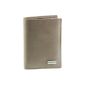 Leather Wallet taupe color Women N777 trend (Luggage)
