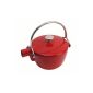 Dust teapot / kettle, some (16.5 cm, 1.15 L with a matt black enamel inside the boiler) cherry (household goods)