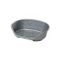 Ferplast 70204921 plastic deck Siesta deluxe 4, for dogs and cats, Dimensions: 61.5 x 45 x 21.5 cm, silver (Misc.)