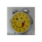 Bell alarm clock, electronic quartz movement clock Kinderwecker 4001-Gelb01