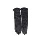 WARMEN - Long Genuine Leather Gloves for Women - Classic Design - Warm for Winter (Clothing)