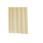 Ridder 313190-350 Standard Shower Curtain Beige 180 x 200 cm + Plastic Comb (Kitchen)