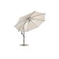Sunshade parasol umbrella UMB01 cream (household goods)