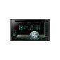 Kenwood DPX404U CD / MP3 tuner (double-DIN, Apple iPod-ready, USB 2.0) Black with variable key illumination (Electronics)