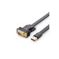 Ugreen USB adapter to RS232 Serial Converter Cable / USB Serial USB - A / connector - DB9 serial with FTDI Chipset / Gold-plated contacts / Need No drive for Win8.1 / 8, Supports 8/7 / Vista / XP // 2000 and Mac OS X 10.6 and more other devices (Black, 3m) (Personal Computers)