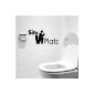 Wall Decal Wall Decal Sticker "SEAT" anthracite
