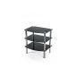 Presto Mobilia 10210 Multifunction table glass table coffee table TV rack 55x45x60 cm Intro Black glass (household goods)