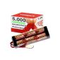 Kraftmax Battery Pack racing with Tamiya plug - mah 7.2V / 5000mAh / NiMH battery / battery pack high performance RC 5000 (Electronics)