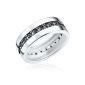 Rafaela Donata Ladies Classic Collection Ring 925 Sterling Silver Cubic Zirconia black polished Gr.  60 60800107 (jewelry)