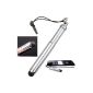 Silver Mini Adjustable Stylus Pen Touch Pen for iPhone 5 4 4S 4G 3GS iPod Touch iPad 2 3 HTC Samsung Galaxy S2 S4 (Electronics)
