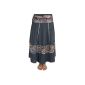 Wrap skirt - maxi skirt from India, with bands (Textiles)