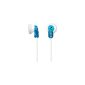 Sony MDRE9LPL In-Ear Headphones (104 dB / mW) blue / transparent (Personal Computers)