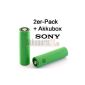 Sony Konion US18650VTC4 X2 Li-Ma Battery (2-Pack, 2100mAh) incl. Battery box (accessory)