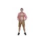 Men's costumes Leather Shorts fine Rindsvelourleder, Light Brown (Textiles)