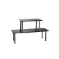 Multifunction Kitchen Shelf in painted metal, black, simple construction;  6420
