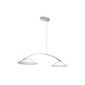 Philips InStyle ES pendant lamp Bow 2-lamp dimmable 20 W steel, brushed 380 111 716 (household goods)