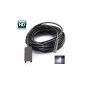 DBPower HD 2 million pixels Coms USB Endoscope Camera Digital Camera head with 8.5 mm 6 LED Adjustable White Tube Endoscope Inspection Camera Endoscope, 7 Meters Cable, Black (8.5mm 7M) (Kitchen)