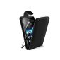 Black Supergets Cover for Sony Xperia E bag in leather look, Skin Case Protective Skin Case Cover, with protective film and mini stylus (electronic)