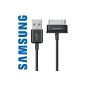 Samsung - USB Cable + Charge Transfer Origin for Samsung Tablet - Model ECC1DP0U Black (Electronics)