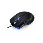 CSL - SM880 USB Optical Gaming Mouse | 3300 dpi sampling rate (incl. Display dpi) High Precision | ergonomics | 8 keys | Plug & Play (Electronics)