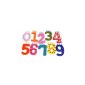 10p.  colorful wooden Numbers 0-9 Magnet for Children (household goods)