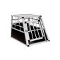 TecTake® aluminum dog kennel small single (B / TH 54/69 / 50cm) (Misc.)