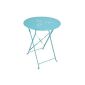 Bistro table foldable Blue