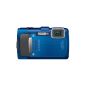 Olympus TG-835 Digital Camera (16 Megapixel, 5x opt. Zoom, 7.6 cm (3 inch) LCD, Full HD, GPS, waterproof up to 10m) Blue (Electronics)