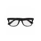 Glasses Classic nerd nerd glasses black transparent Atzenbrille Summer Party (Toy)