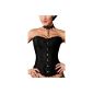 r-dessous Overbust Corsage top black corset bustier bodice corset Corset (Textiles)