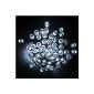 InnooTech 20M Solar 200 LED String Lights, Christmas Decoration, party, wedding, party, etc corridor (White)