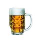 Bormioli Rocco 6 beer glasses Bierseidel Malles 660ml, with filling mark with 0.5l (household goods)
