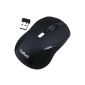 Daffodil WMS335B - Wireless optical mouse - 3 button mouse with scroll wheel - adjustable sampling rate (up to 2000 dpi) - Black - Compatible with Microsoft Windows (8/7 / XP / Vista) and Apple Mac (OS X +) - wireless - No drivers needed (Electronics)