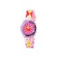 Baby Watch - Girls - Zip Butterflies - Watch instructional 6-9 years - Plastic fuchsia gum with 3D drawings - learning method (Watch)