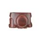 CamRepublic® Brown Leather Camera Bag for Fujifilm FinePix X30 LC-X30 LCX 30 (Electronics)