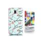 CaseiLike ® Light Blue, Peach blossom 2220, Snap-on Back Cover Case for Samsung Galaxy S2 S 2 S II SII i9100 with Screen Protector (Electronics)