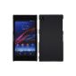 Hard Case for Sony Xperia Z1 - rubberized black - Cover PhoneNatic ​​Cover + Protector (Personal Computers)