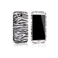 tinxi® Silicone Protective Case for Samsung Galaxy S4 GT-I9500 Silicon Cover backcover Case Case Case with black and white zebra (Electronics)