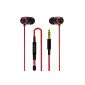 Sound Magic E10 In-Ear Headphones (100 ± 2dB, 3.5mm jack, 1.2m) Black / Red (Electronics)