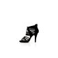 Sexy ladies sandals plateau stiletto high heels shoes Black Gr.  36-41 (Textiles)