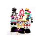 Stick to masquerade mask with tie / crown / glasses / mustache (Toy)