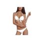 DJT - 2 pcs Swimsuit Bikini Girl Trikini Woman Push Up Bustier Refunds (Miscellaneous)