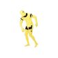 Crash test dummy costume for men yellow body suit yellow Second Skin Gr.  ML (48-54) (Textiles)