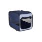 Trixie 39692 Transport Hut Twister, foldable, light blue / dark blue, size S, 45 × 45 × 64 cm (Misc.)